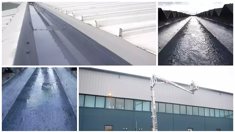 Industrial gutter cleaning Crosby